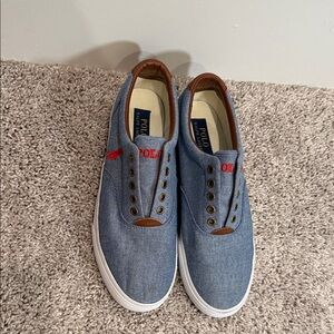 Polo by Ralph Lauren Denim/Chambray Blue Slip-On Sneakers